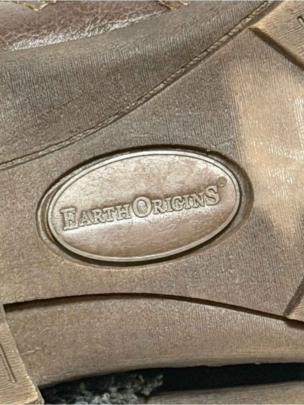 Earth Origins Priya Ankle Boots Womens 9M Brown Leather Comfort Side Zip - Picture 10 of 11